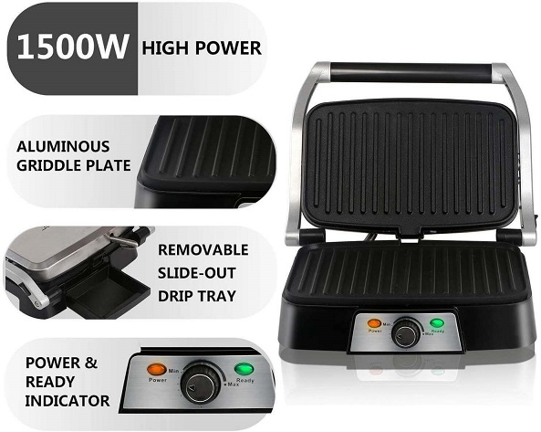Aigostar Hitte 30HFA - Parrilla Eléctrica